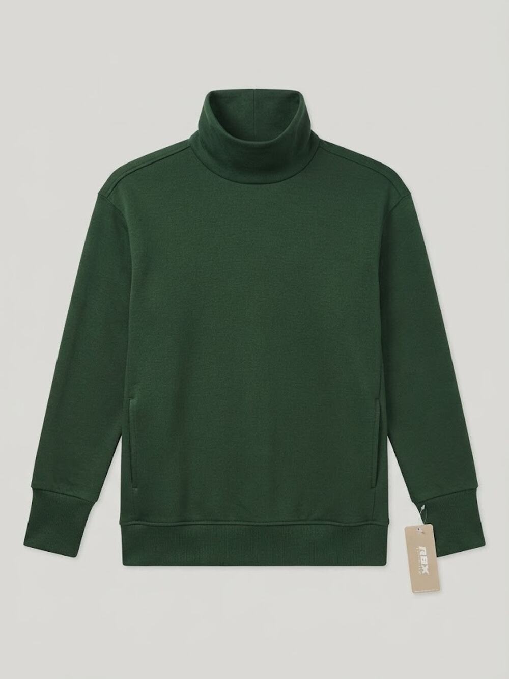 NWT RBX Active Women's Green Cowl Neck Fleece Sweatshirt Pullover Size Small